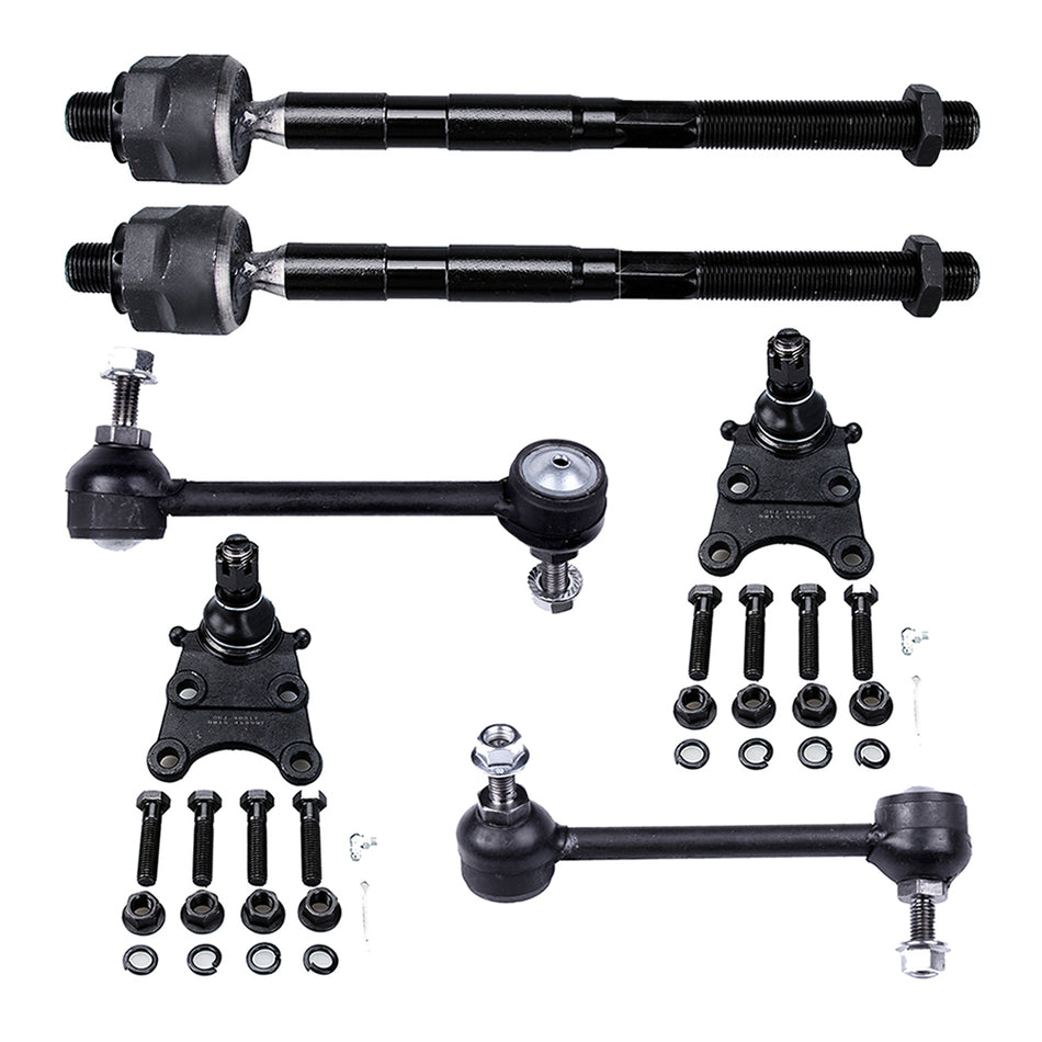 Front Lower Ball Joints Steering Sway Bar Tie Rod End For 2006-2012 GMC Canyon