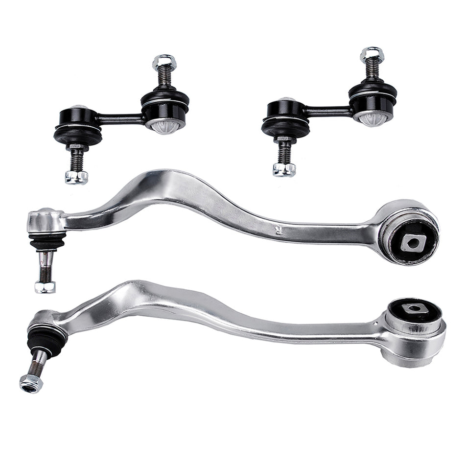 4pcs For 2001 2002 2003 BMW 525i 530i Rear Sway Bars Front Lower Control Arms
