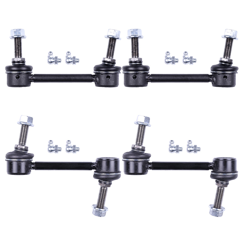 4pcs Front & Rear Sway Bar Links K750185 K750243 For 2006-2009 2010 Hummer H3