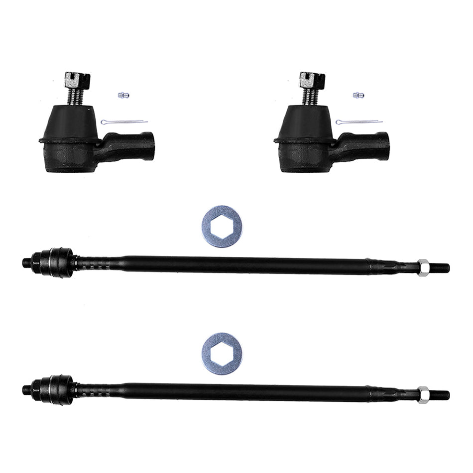 2003-2011 Honda Element Front Tie Rod End Inner & Outer Suspension Kit 4Pcs