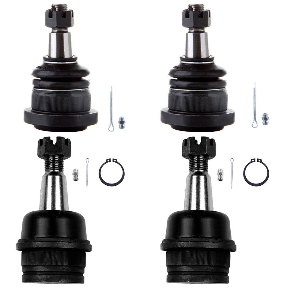 4pcs Front Upper & Lower Ball Joints Set For 1994-1996 Dodge RAM 1500 RWD