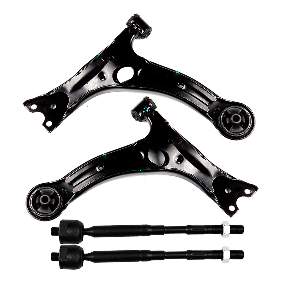 Front Lower Control Arm & Inner Tie Rod End For 2003 04 05-2008 Toyota Corolla
