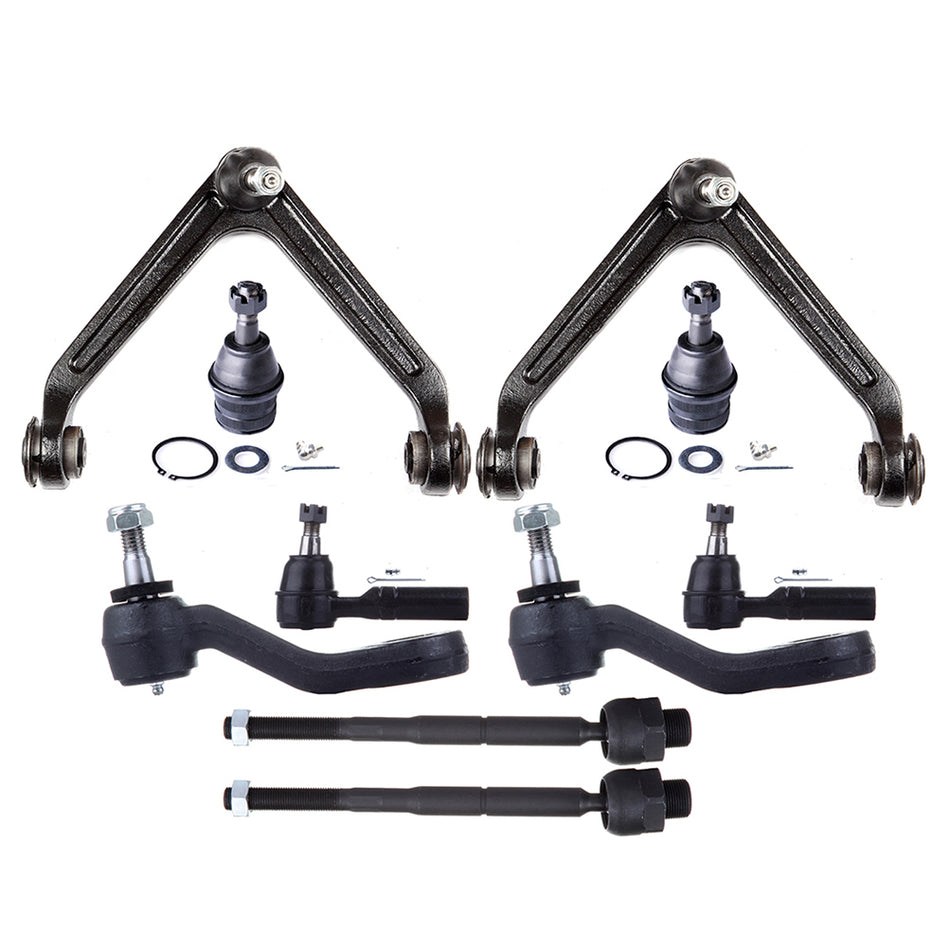Fits 04-08 09 Dodge Durango Aspen 10x Control Arm Ball Joint Sway Bar Tierod Kit