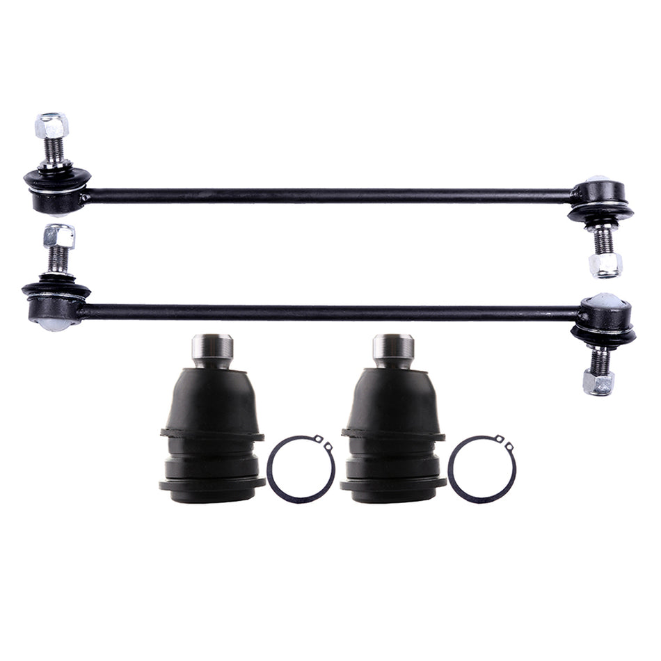 Lower Ball Joints Sway Bars Kit For 11-12 Kia Sportage 07-12 Hyundai Santa Fe 4Pcs