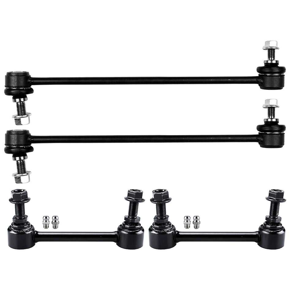 4Pcs Brand New Rear Front Sway Bar Link Suspension Kit For 2001-2009 VOLVO S60