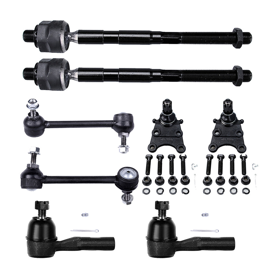 Front Lower Ball Joints Steering Sway Bar Tie Rod End For 2006 07-12 GMC Canyon