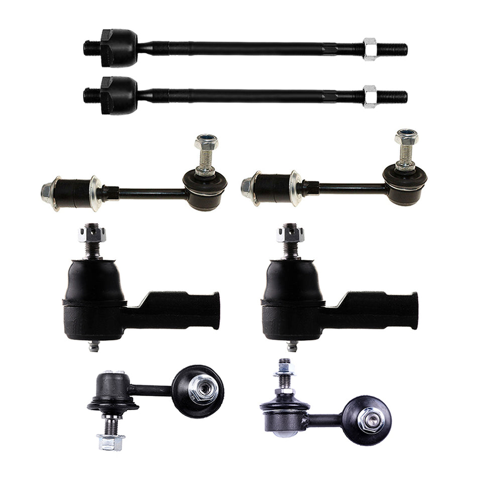 8PCS Front Rear Sway Bar Links Inner Outer Tie Roda Kit For Hyundai Accent