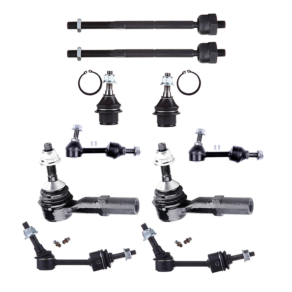 Front Ball Joint Sway Bar Tie Rod For 03-06 Ford Expedition Lincoln Navigator 10 Pcs Strut Suspension Kits