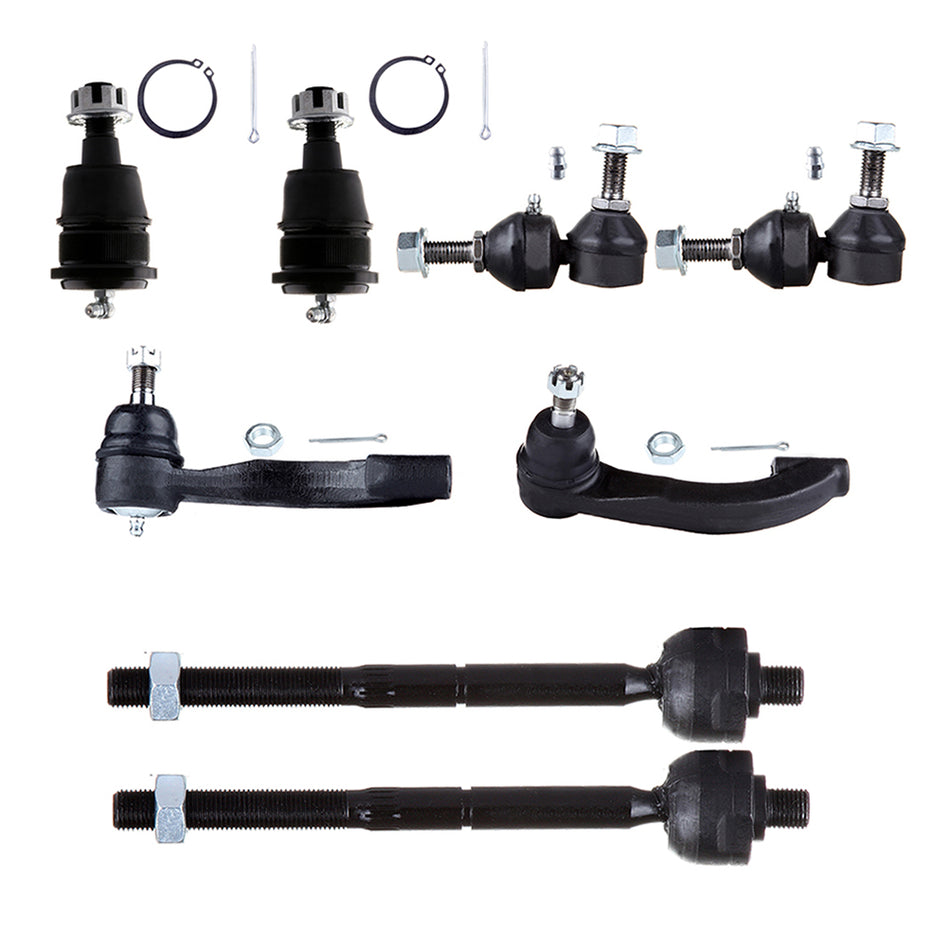 Front Ball Joints Sway Bar Tie Rods Kit For 96-06 Chrysler Sebring 01-06 Dodge Stratus 8Pcs