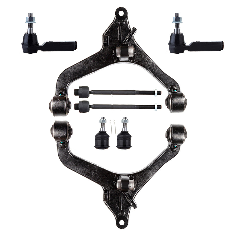 Front Lower Control Arms Ball Joint Tie Rod Kit For 2002 2003 2004 Jeep Liberty