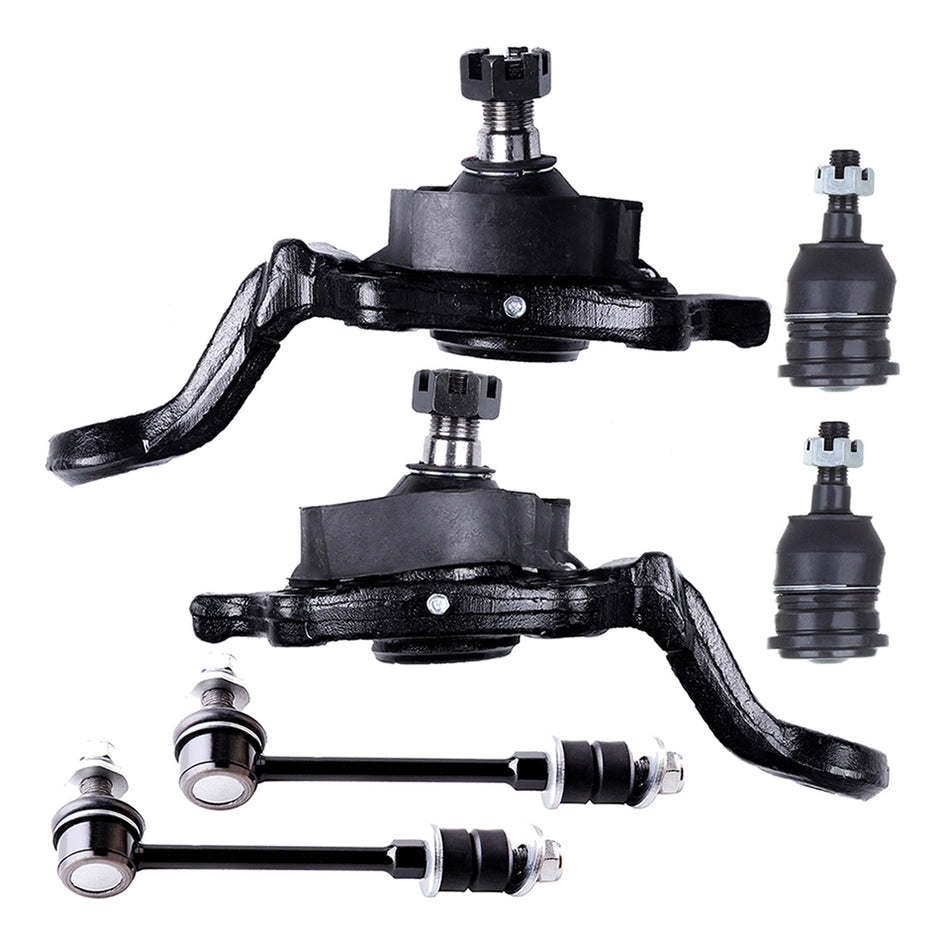 2004-2005 Toyota Tundra Front Sway Bars Ball Joints Upper & Lower 6Pcs