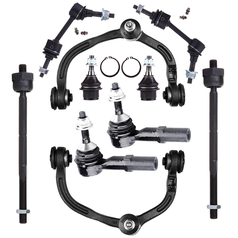 Pair(10) Front Upper Control Arms Suspension Kit For 2003 2004 Ford Expedition