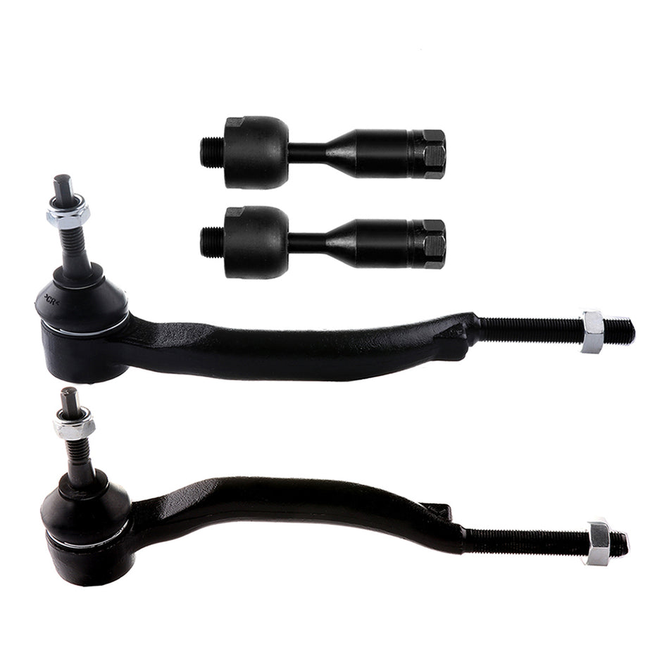 Front Inner Outer Tie Rod Ends 4Pcs For 2002 GMC Envoy Chevrolet Trailblazer