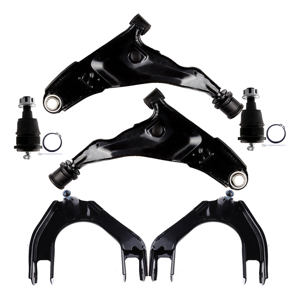 Front Upper Lower Control Arms Ball Joints For 2001 Chrysler Sebring 2001 Dodge Stratus