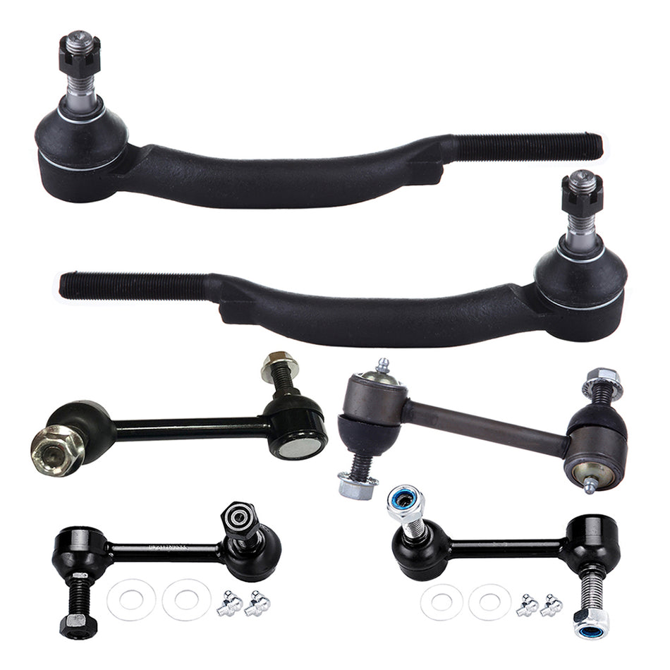 Front Rear Sway Bar Links Tie Rods 04-07 Buick Rainier 04-07 GMC Envoy