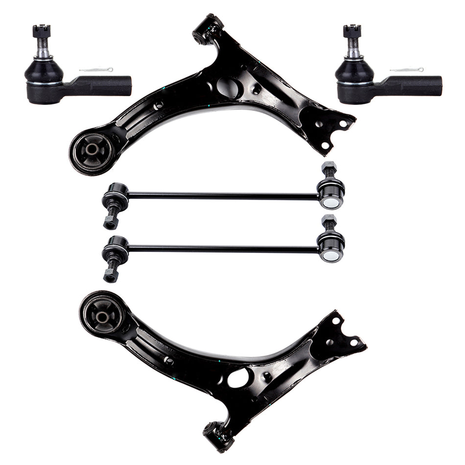 Front Control Arms Sway Bar Tie Rod For 03-08 Pontiac Vibe Toyota Matrix