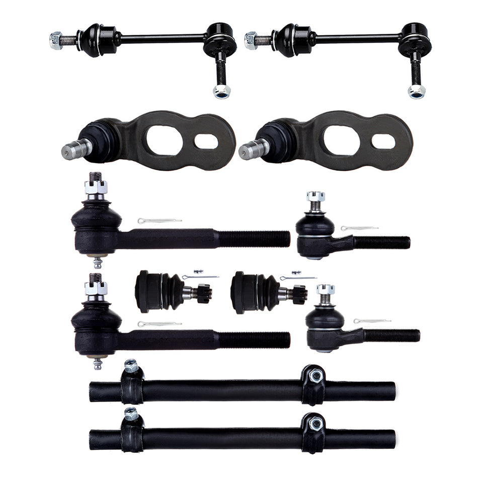 Front Ball Joints Tie Rods Sway Bars For 98-02 Ford Crown Victoria Ford Grand Marquis