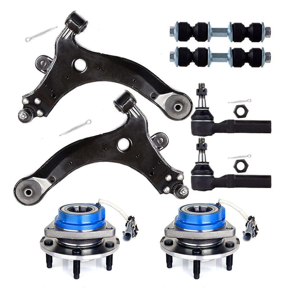 Lower Control Arm Front Wheel Bearing Tie Rod For 00-09 Impala Regal Monte Carlo