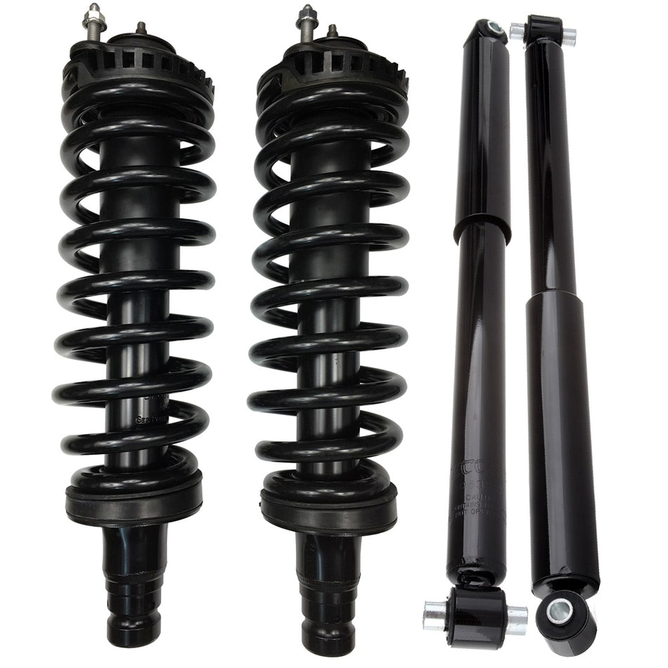 For 2002-09 Chevrolet Trailblazer Front Struts w/ Spring & Rear Shocks Absorber