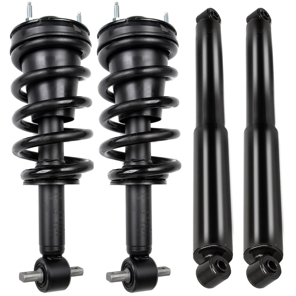 2007-2013 Chevrolet Silverado 1500 GMC Sierra 1500 Front Rear Quick Complete Strut Assembly
