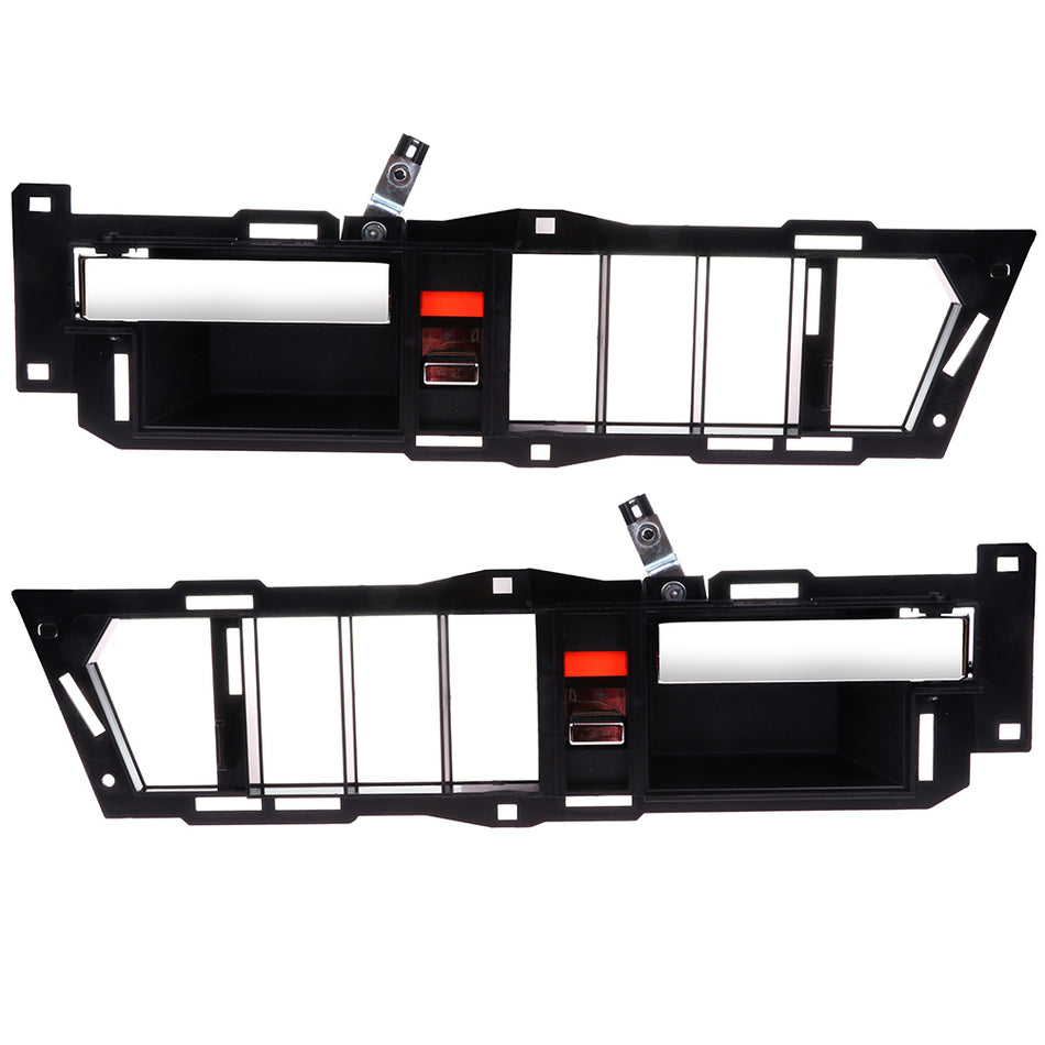 Black Inside Left Right Side Pair Door Handle 90-94 Chevrolet C1500 Chevrolet K1500
