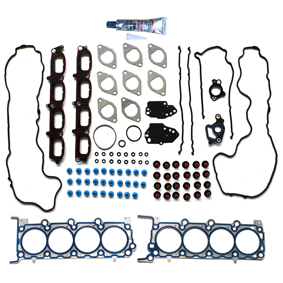 04-06 Ford F-150 05-06 Lincoln Navigator Timing Chain Cam Phaser Full Head Gasket Set