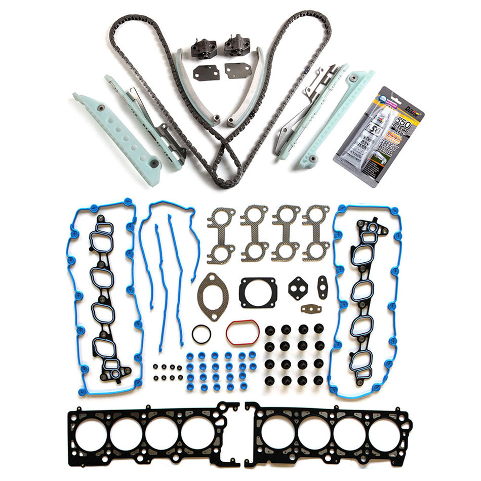 Timing Chain Cover Gasket Kit 4.6L for 1999-2000 Ford Mustang - 1 set