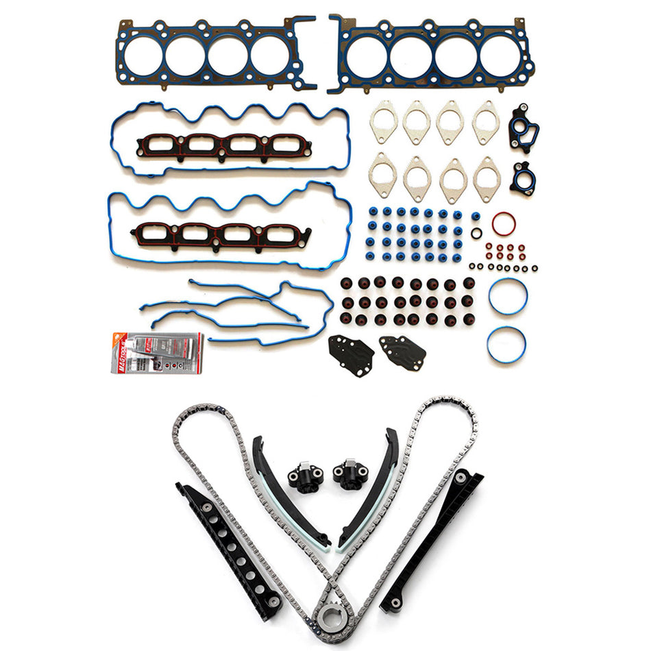 2007-2014 5.4L Ford Expedition,2007-2010 Ford F-150 Timing Chain Cover Gasket Kit ( HS26306PT-2 ) 1 set