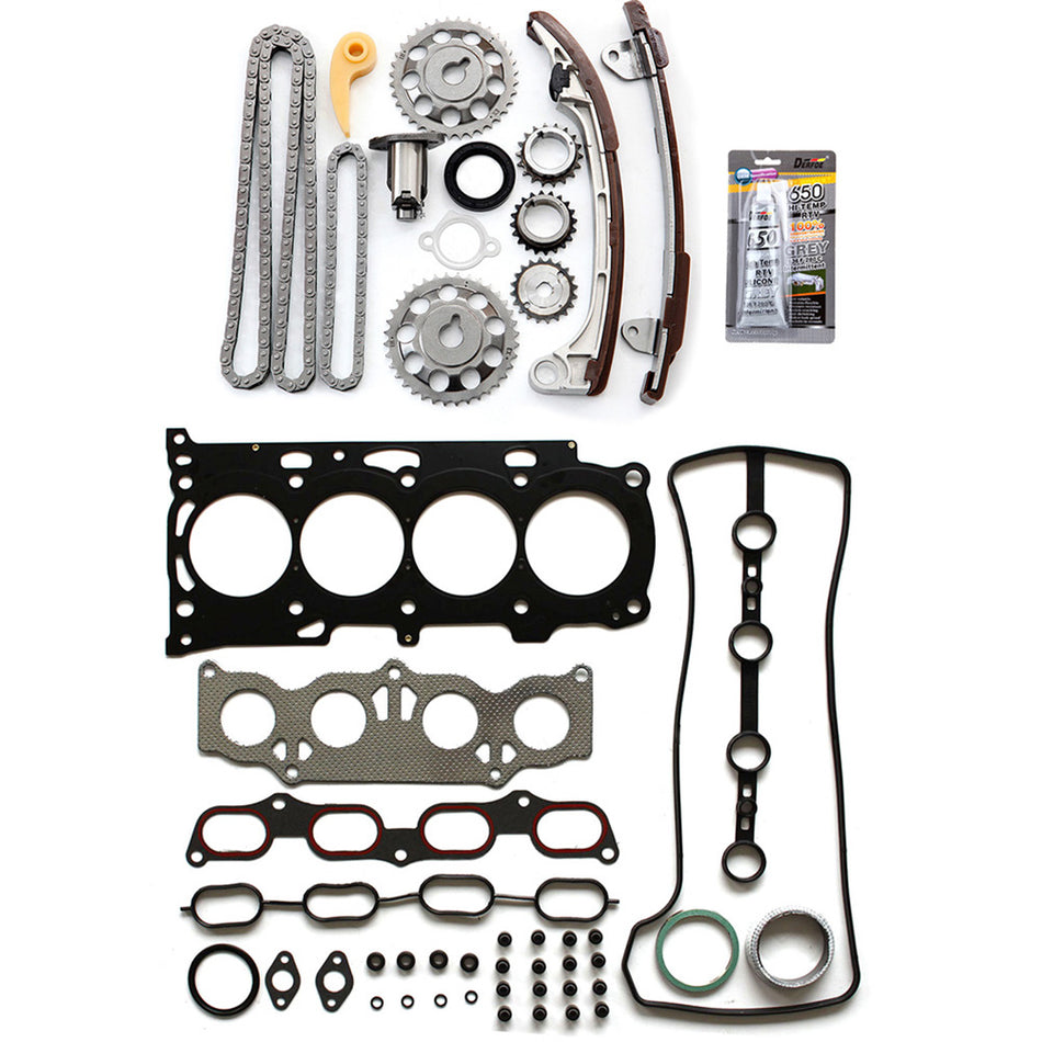 2002-2009 2.4L Toyota Camry,2009-2010 Toyota Corolla Timing Chain Cover Gasket Kit ( TK1080WPOP ) 1 set