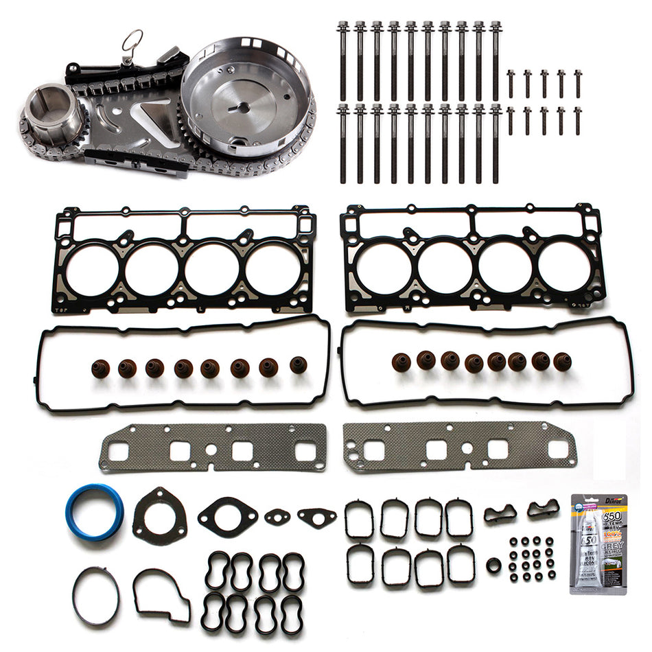 05-08 Chrysler 300 06-08 Dodge ChargerTiming Chain Kit Head Gasket Bolts Set 5.7L V8 ( TS13322 )