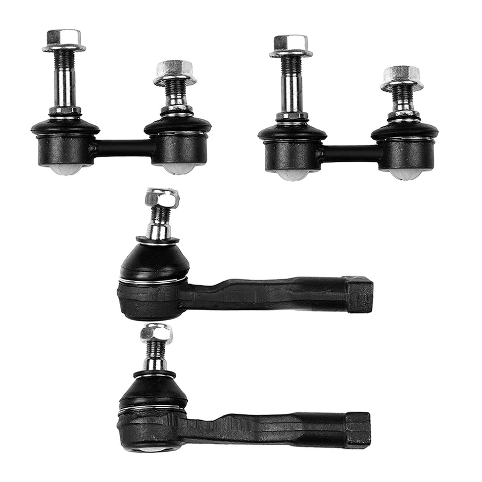2002-2005 Kia Sedona Front Sway Bars Outer Tie Rod End Links Kit 4Pcs