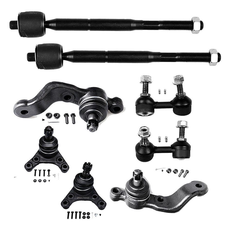 2001-2003 Toyota Tacoma Front Ball Joints Sway Bar Tie Rod End Kit 8Pcs