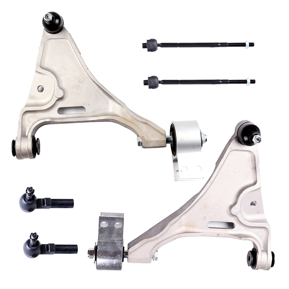 Front Control Arm Tie Rods Ends 6Pcs For 06-11 Buick Lucerne Cadillac DTS