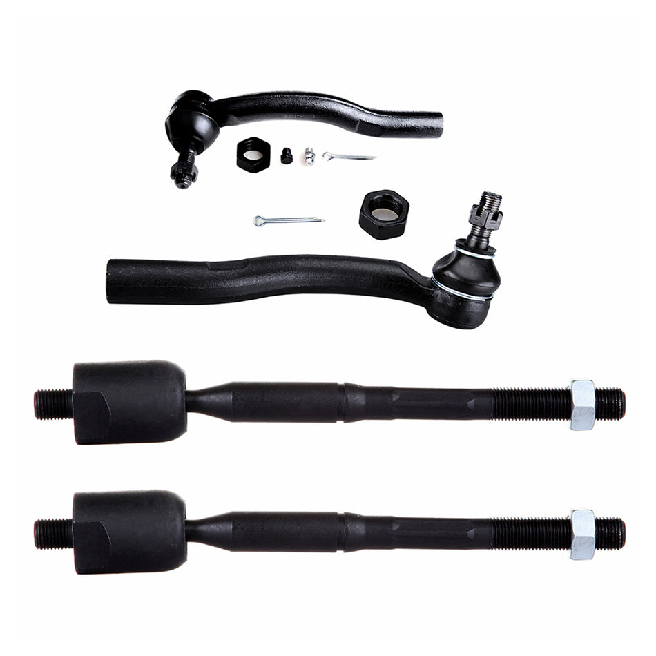Front Tie Rod Links Inner Outer For 02-03 Toyota Camry Lexus ES300 4Pcs