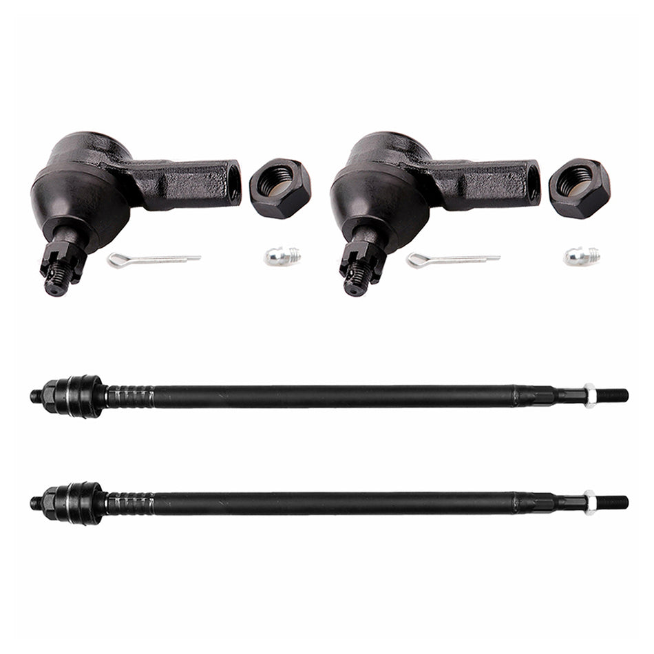 Fits 02-06 Honda CR-V 4PCS 4 2WD Front Inner and Outer Tie Rod Ends Kit