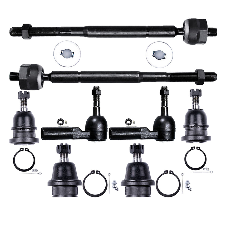 8pcs Front Ball Joints Tie Rod Ends Fits 2005 2006-2015 Toyota Tacoma 2WD 5-Lug