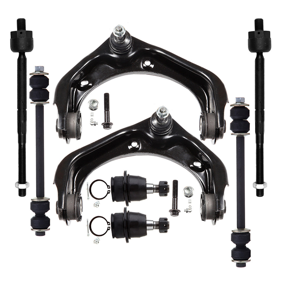 Front Control Arms Tie Rods Sway Bars Kit For 06-10 Ford Explorer Mercury Mountaineer 8Pcs