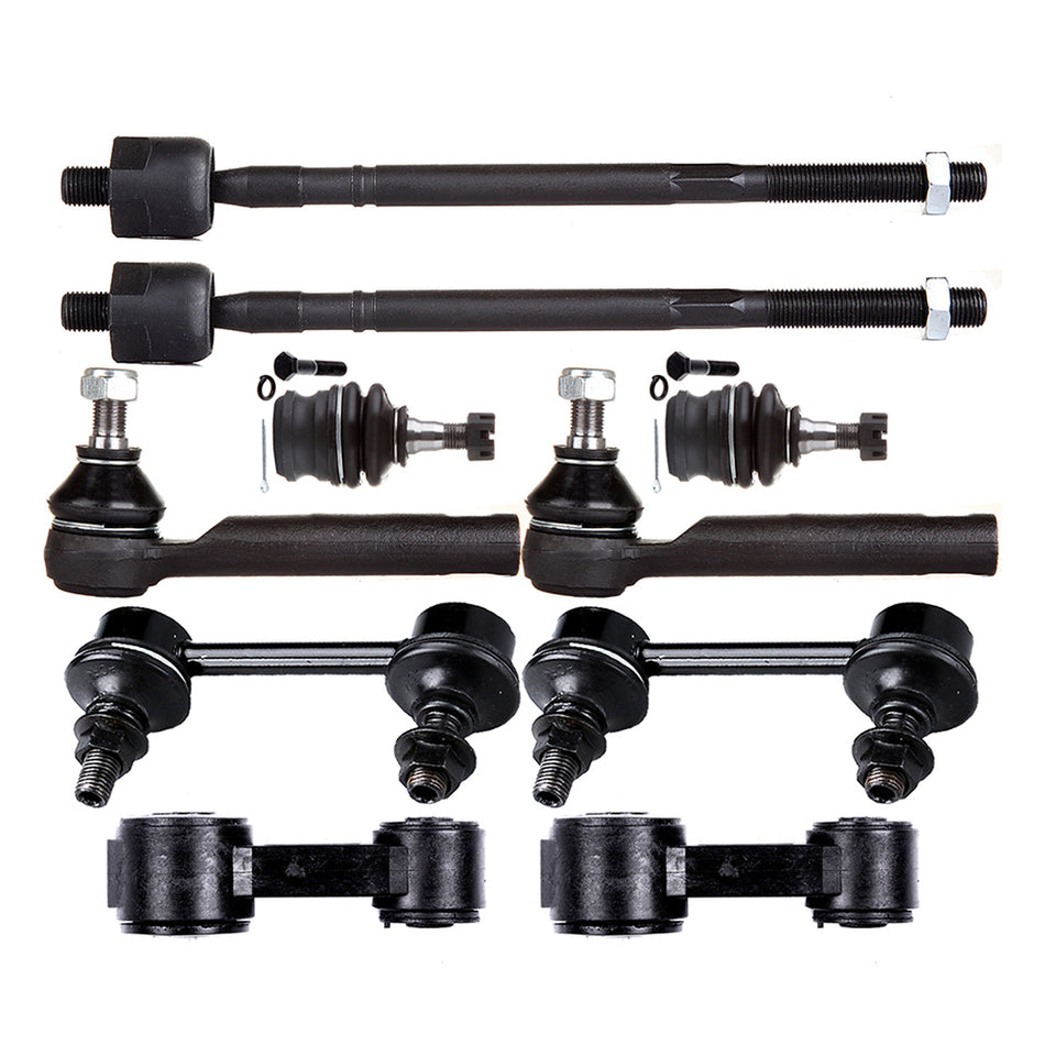 10pcs For Subaru Baja Legacy Outback Front Rear Sway Bars Tie Rods Ball Joints