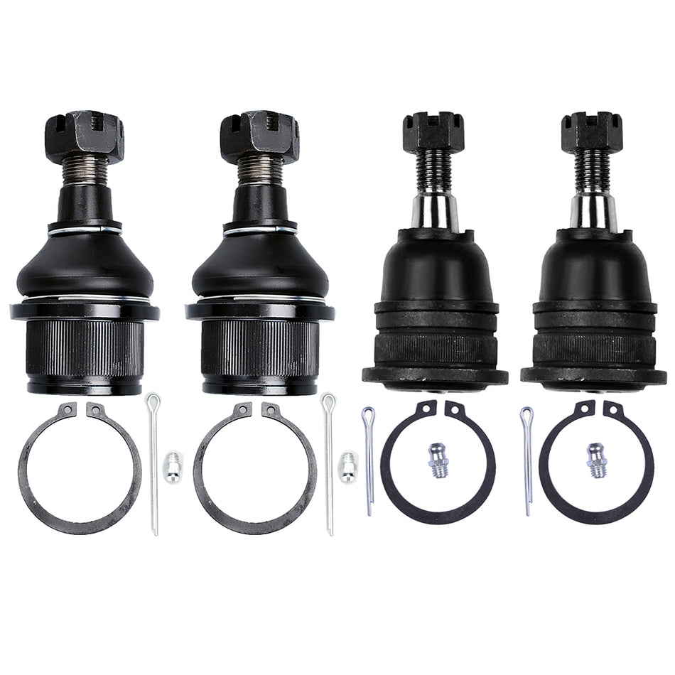 4pcs Front Upper Lower Ball Joint Kit For 2006 2007-2010 Dodge Ram 2500 3500 2WD