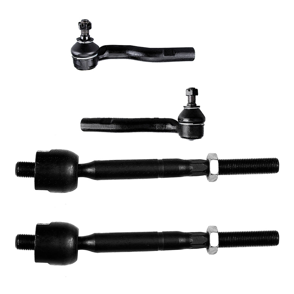 4x Front Inner Outer Tie Rod Links Steering Part For 2002 2003-2010 Lexus SC430