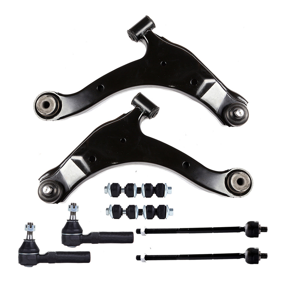 For 2001-2010 Chrysler PT Cruiser 8PCS Lower Control Arms Sway Bars Tie Rods