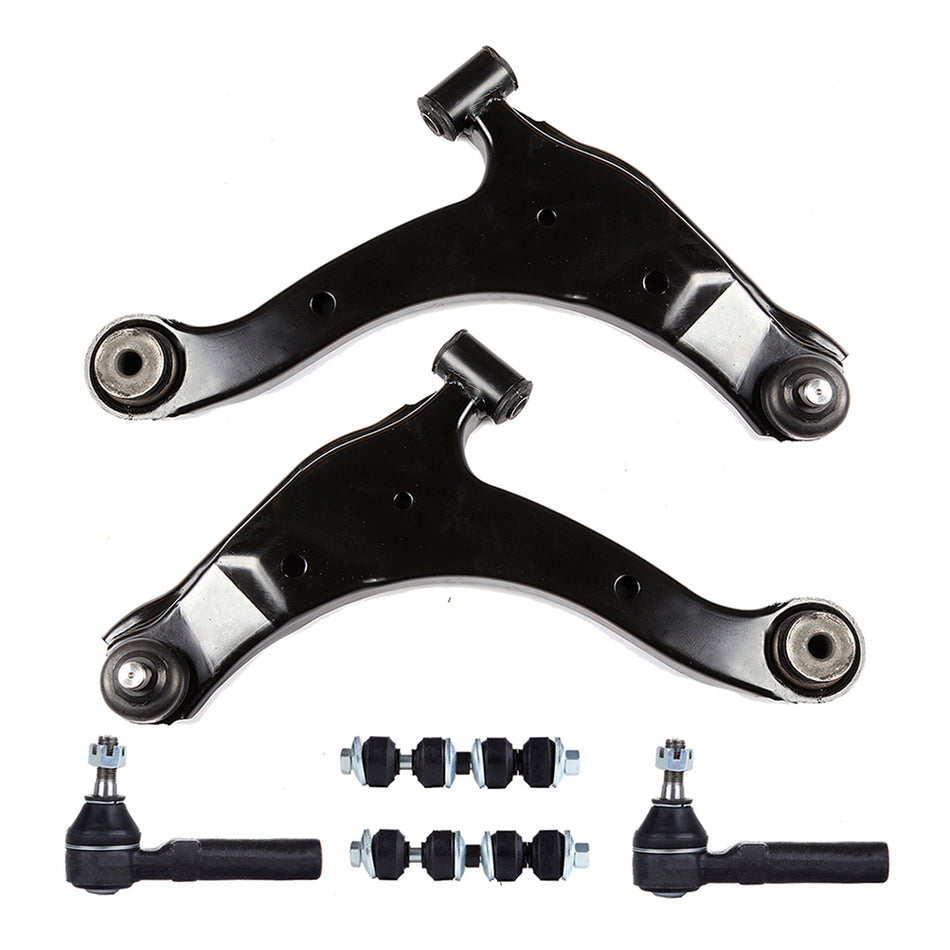 6x For 2000-2005 Dodge Neon Lower Control Arms Outer Tie Rods Sway Bars End Link