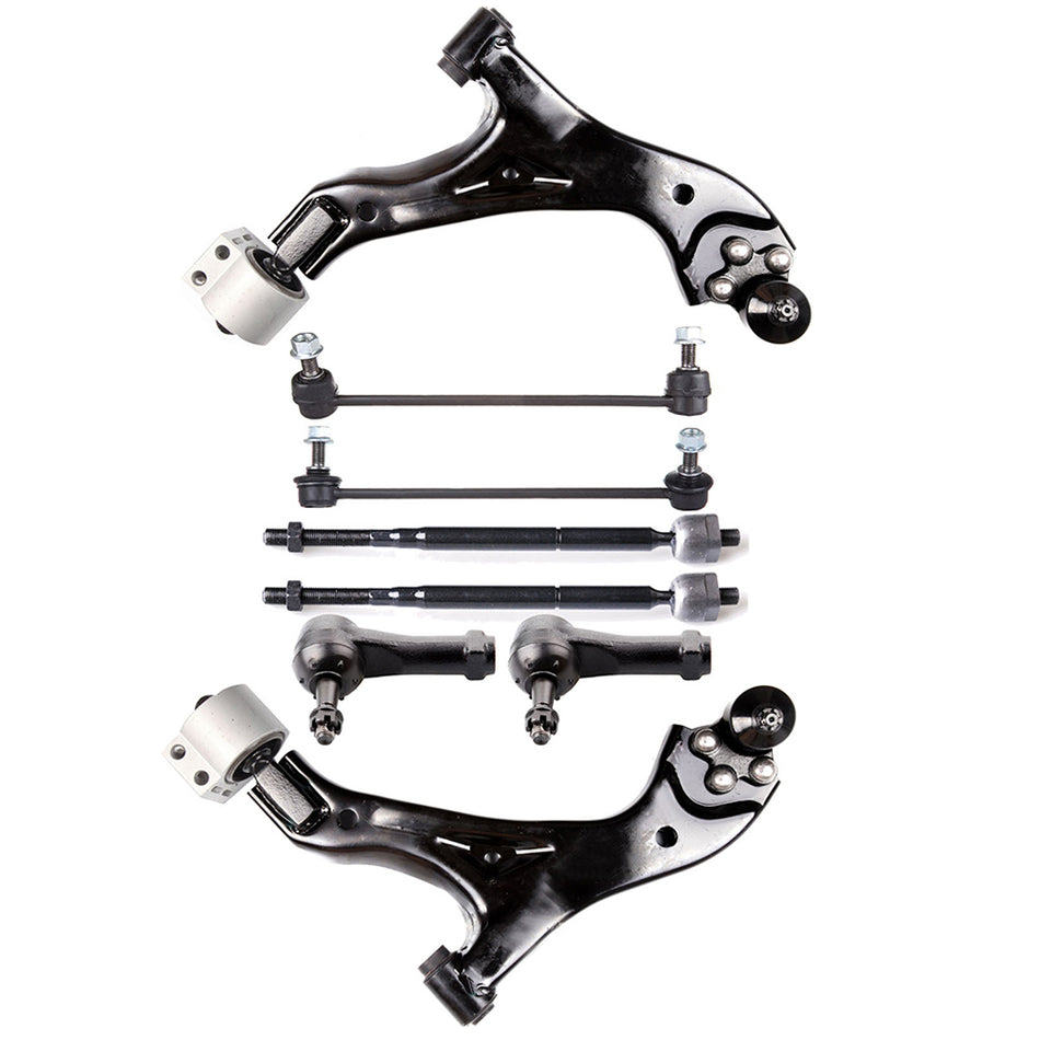 Front Lower Control Arms Ball Joint Sway Bar Tie Rod Ends 05-07 Chevrolet Equinox 02-07 Saturn Vue