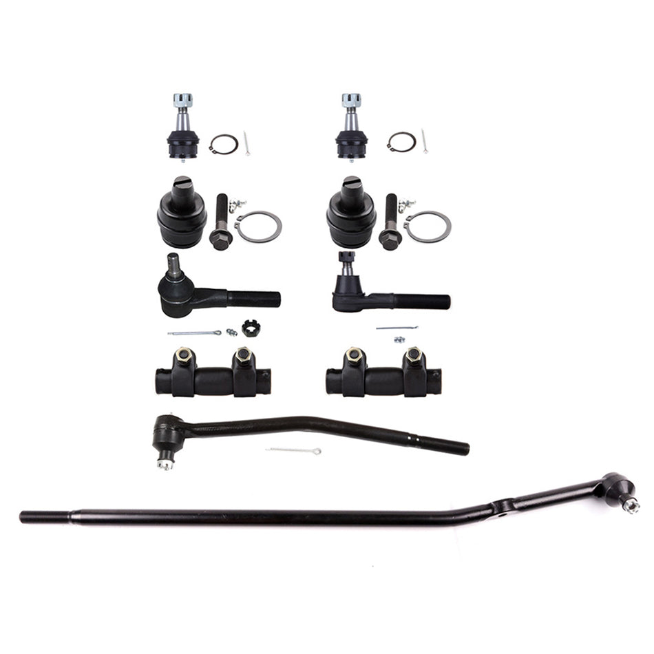 10Pcs Front Suspension Tie Rods Ball Joints Center Link for Ford E-150 Econoline