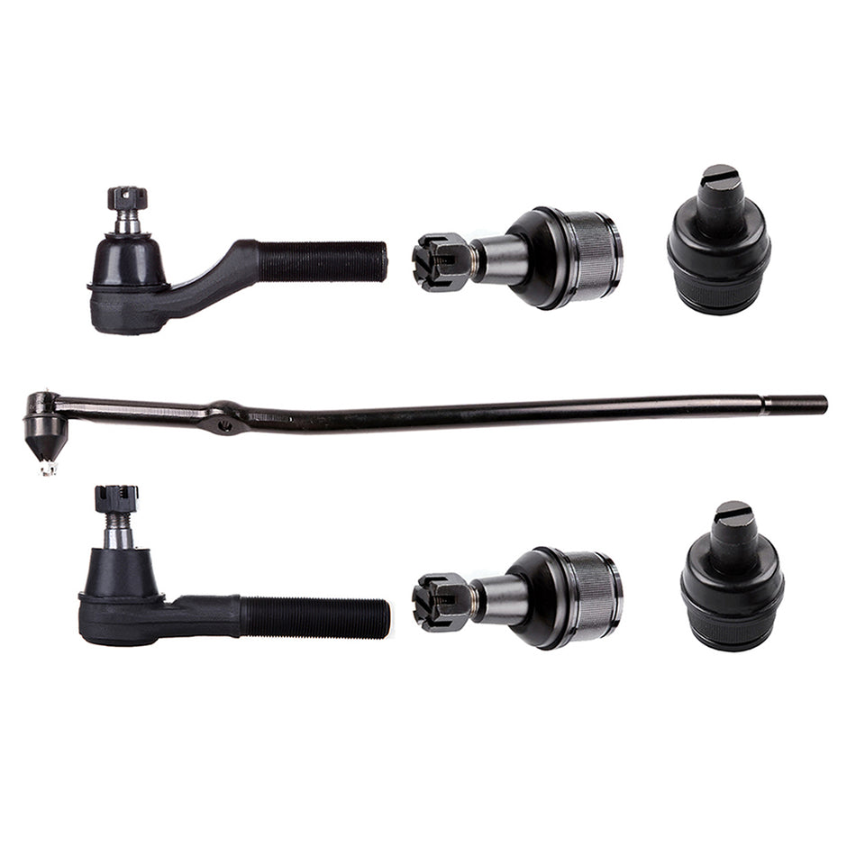 Front Lower Upper Ball Joints Steering Tie Rod End For 2003 04-2007 Ford E-250