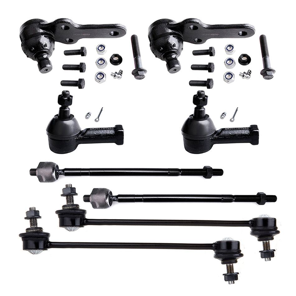8pcs Complete Front Suspension Kit For 2006-2009 2010 2011 Ford Focus Ball Joint