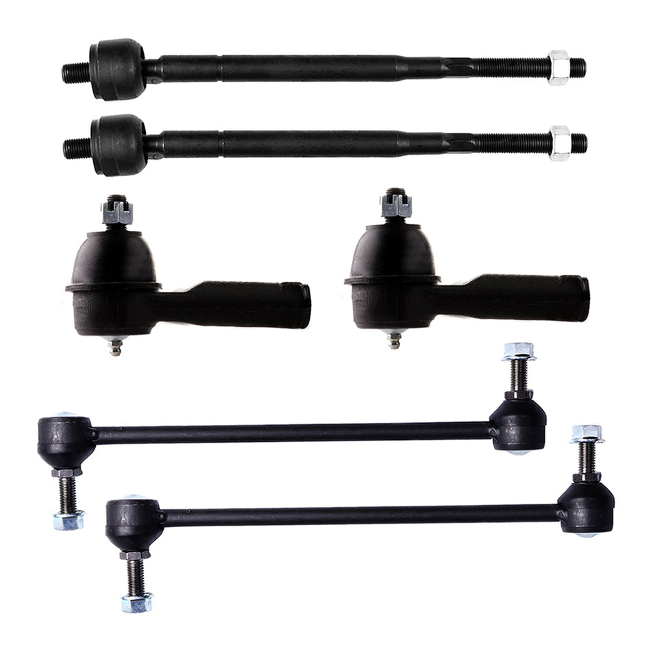 Front Steering Sway Bar Inner Outer Tie Rod End Suspension Kit For 99-01 Odyssey