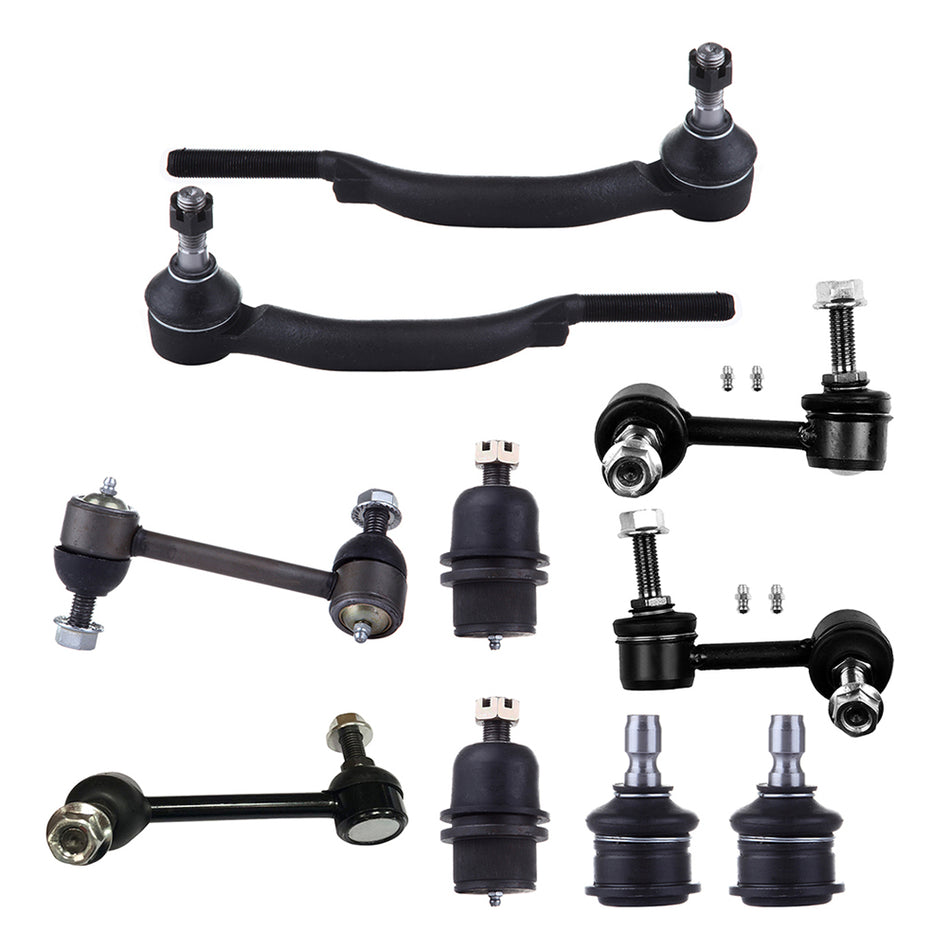Rear Front Sway Bars Suspension Ball Joints Kit For 02-03 Chevrolet Trailblazer GMC Envoy