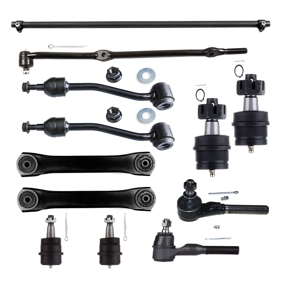 Front Lower Control Arms Ball Joints Sway Bar Tie Rod End 97-06 Jeep TJ 97-06 Jeep Wrangler