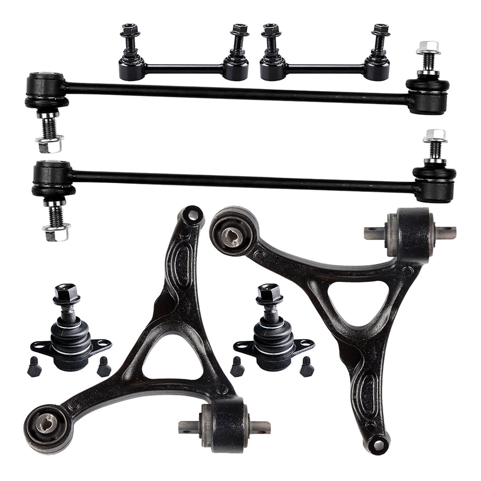 8x 2003-2010 2011 For Volvo xC90 Front Lower Control Arms Sway Bars Ball Joints